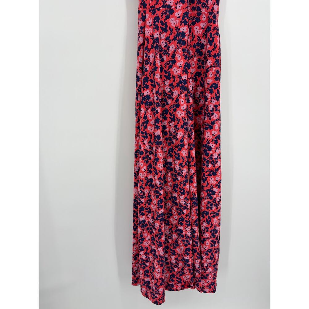 Pact Cotton Fit & Flare Open Back Maxi Dress Sweet Floral Cayenne - Picture 10 of 12
